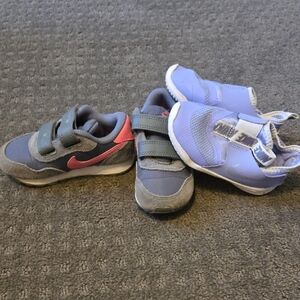 Nike Kids Sneakers - Gray and Pink